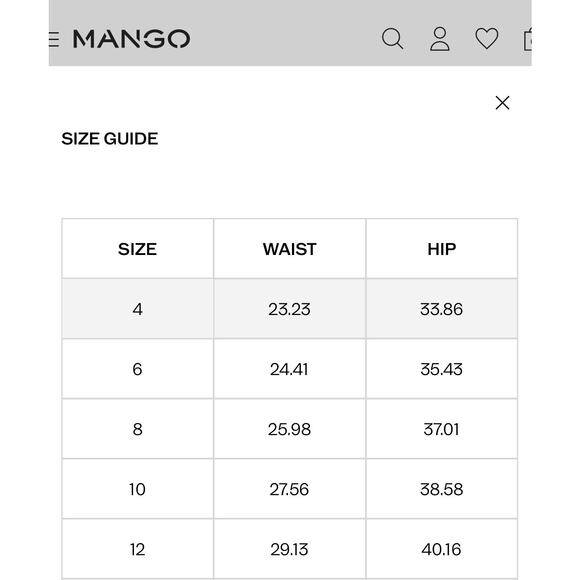 MNG by Mango  Flared Mid-Rise Jeans in Dark Blues‎ size 4 NEW - Picture 10 of 10